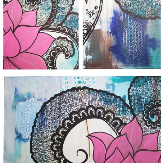 Lotus Close up  collage