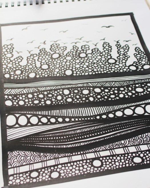 Cast thy burden sketchbook