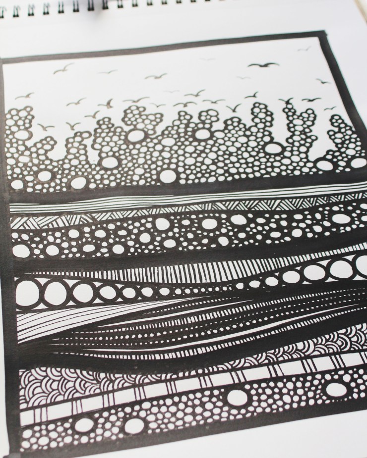 Cast thy burden sketchbook